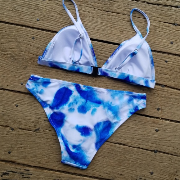 TIE DYE CUTE BLUE BIKINI - Picture 5 of 8